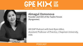 KIX EAP Podcast #7: Conversation with Almagul Osmonova of the Taalim Forum Public Foundation