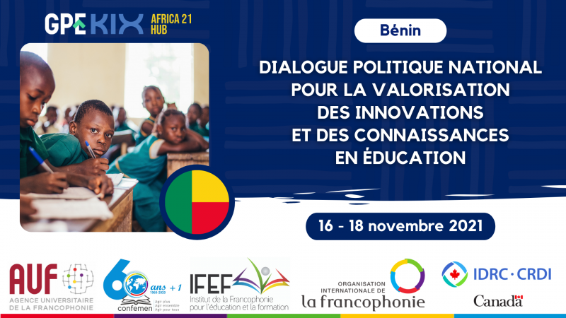 Diálogo político nacional para la puesta en valor de innovaciones y conocimientos en educación en Benín